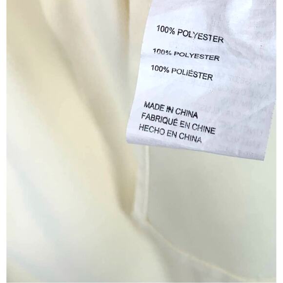 Jason Wu Cream Ruffle Strap Tank Top Size 10 - Picture 4 of 5